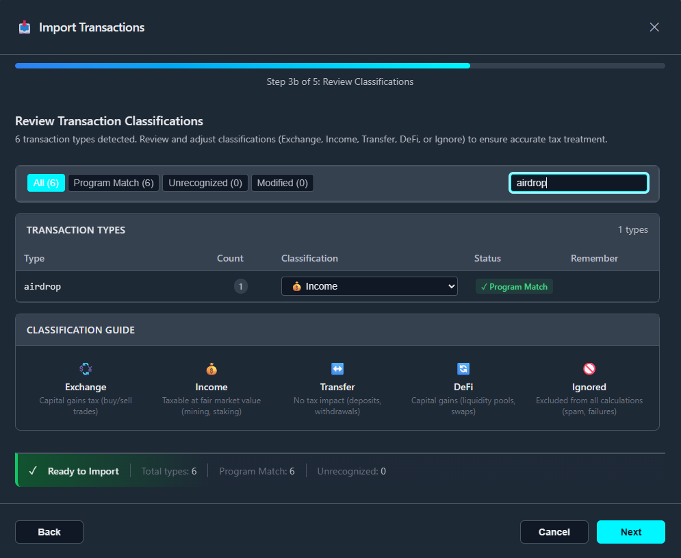 Classification Filters